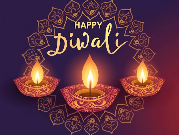 Free happy diwali greeting background wallpaper card post