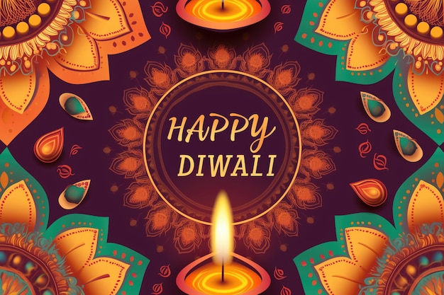 Photo free happy diwali greeting background wallpaper card post