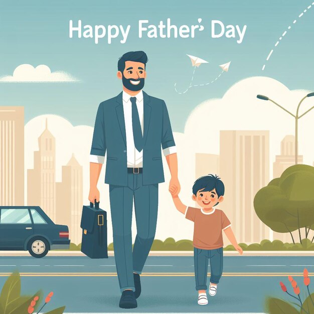 Free Happy Fathers Day Text Photo Background