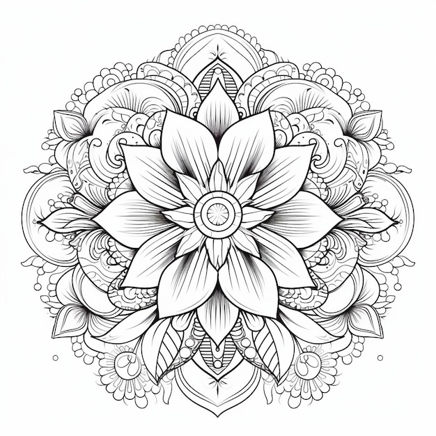 Free Mandala Coloring Book Page