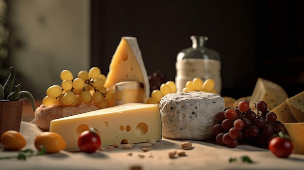 a free photo of 3d rendered cheese pieces