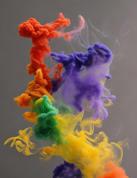 Free photo abstract background with colorful puffs of smoke