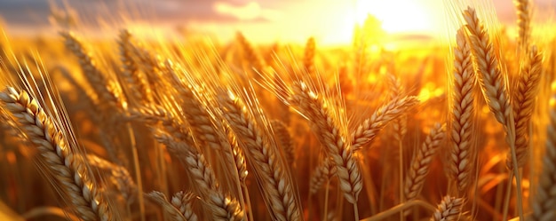 Free photo of beautiful rural landscape with distant sunset scenery in the background