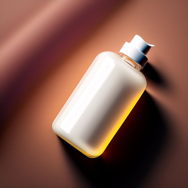 Free photo beauty product bottle mockup image with background