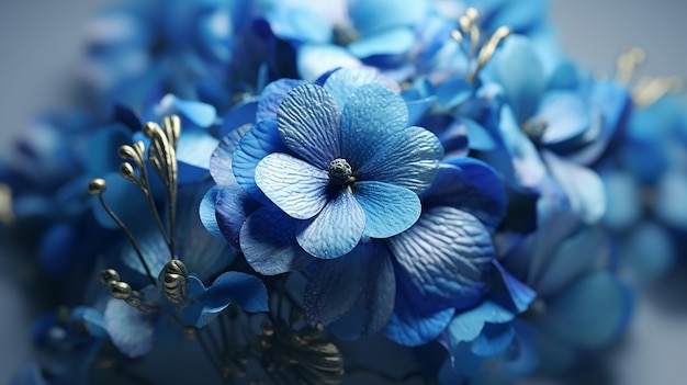 a free photo of blue flower photo