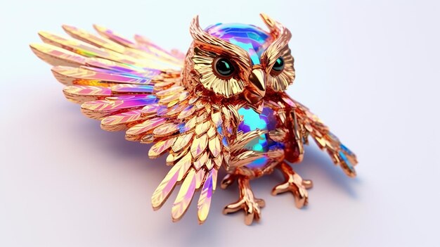 a free photo of cartoon 3d owl