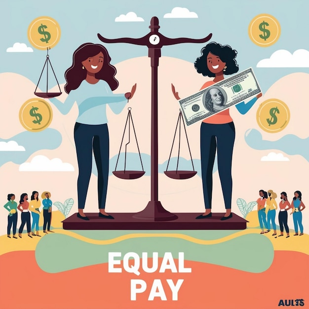 Photo free photo celebrating happy international equal pay day