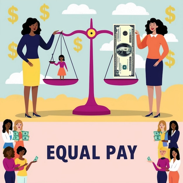 Photo free photo celebrating happy international equal pay day