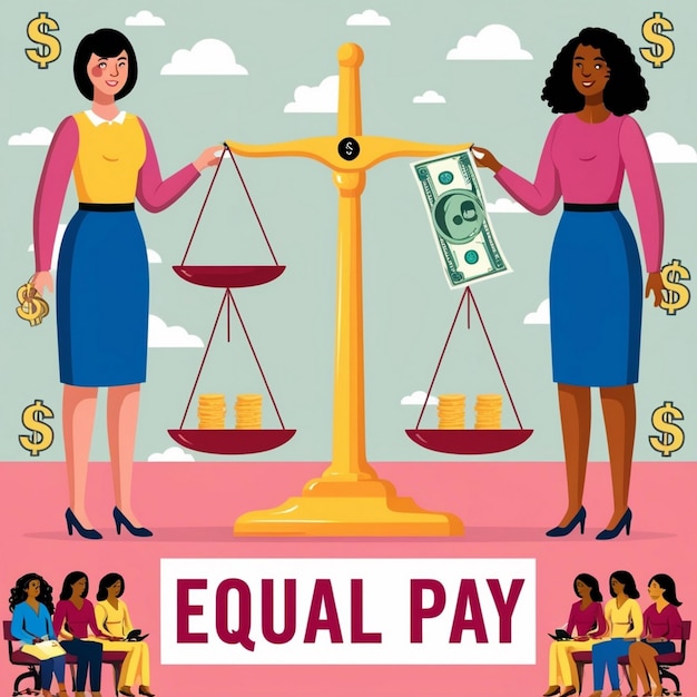 Photo free photo celebrating happy international equal pay day