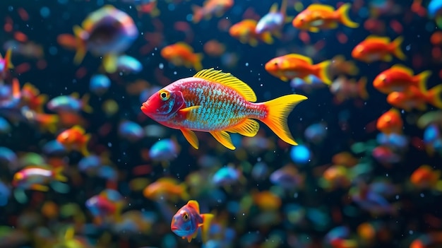 a free photo of colorful fishes