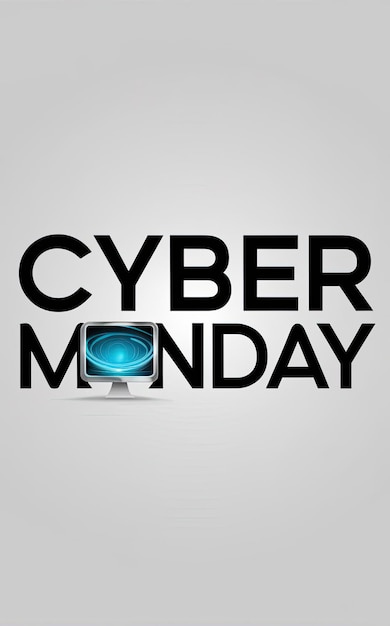 Photo free photo cyber monday logo