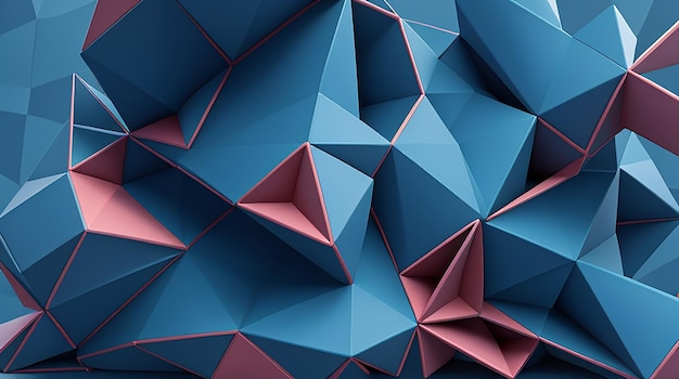 Free photo digital low poly abstract background with connecting lines and dots