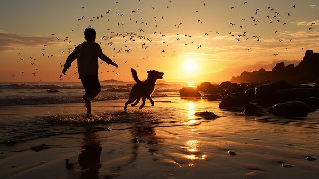 Photo a free photo of father son on beach