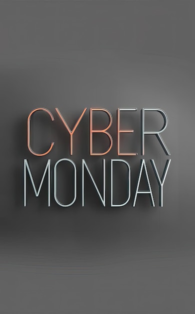 Free photo flat design cyber monday concept