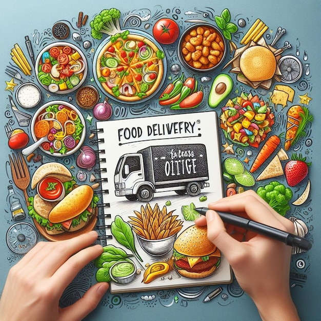 Free Photo Food Delivery Service