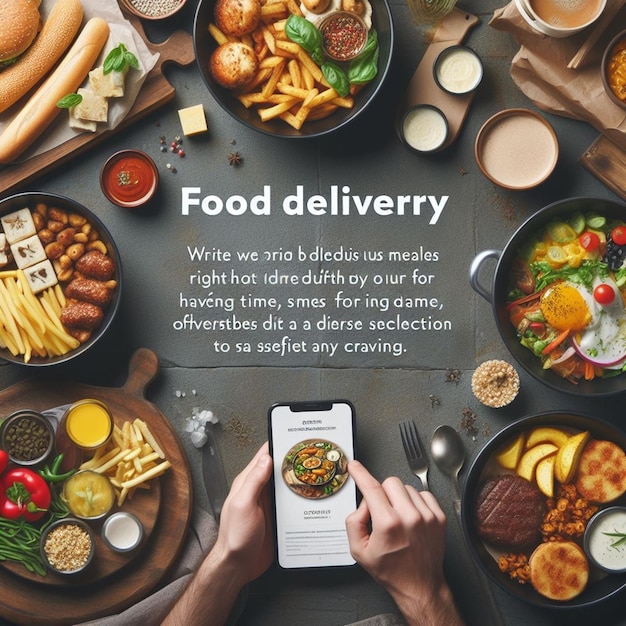 Free Photo Food Delivery Service