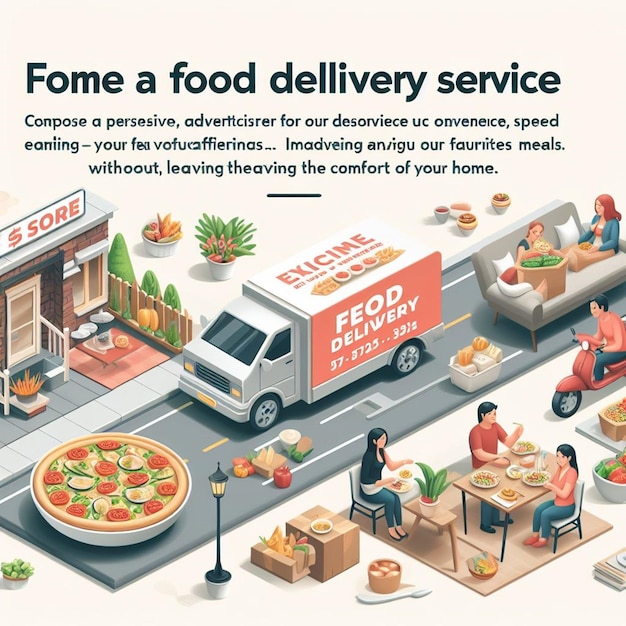 Free Photo Food Delivery Service