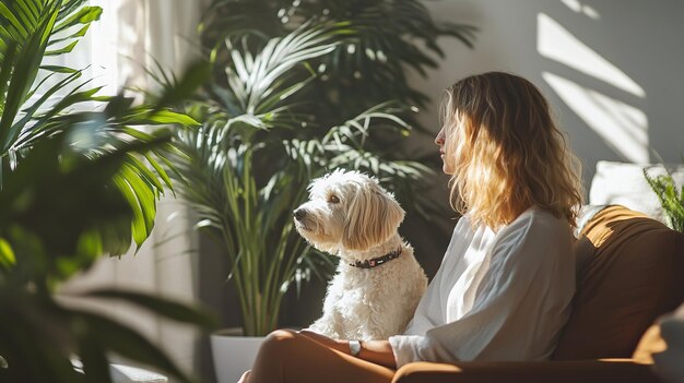 Photo free photo girl with dog beautiful attachment