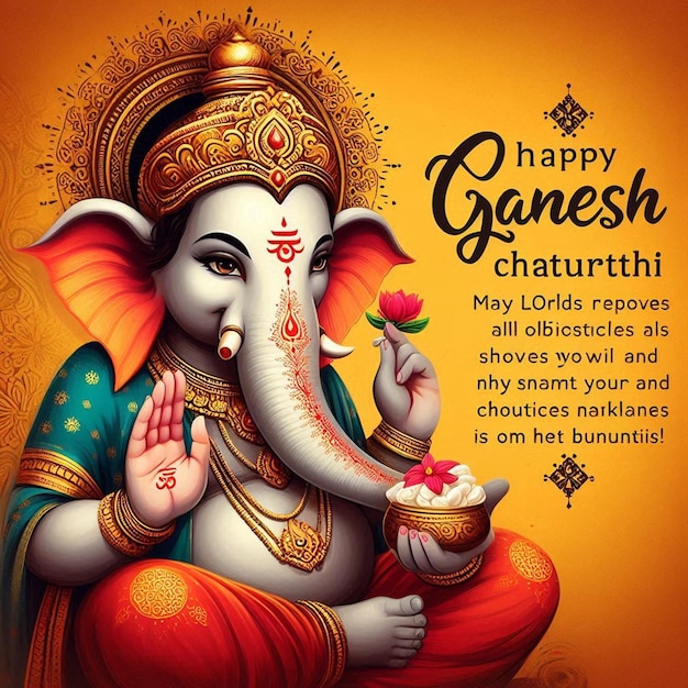 Free Photo Happy Ganesh Chaturthi Celebration