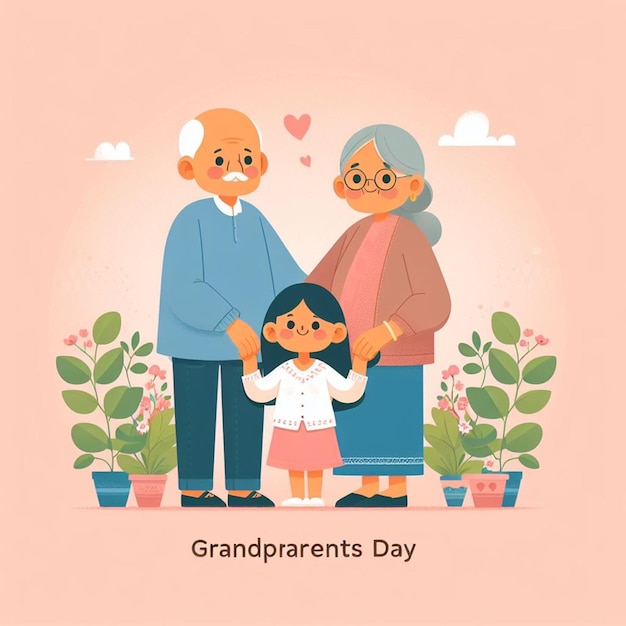 Free Photo Happy Grandparents Day Celebration