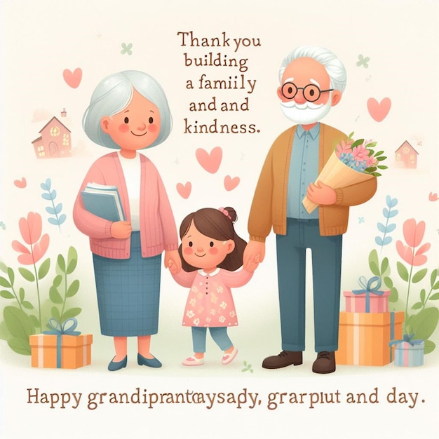 Free Photo Happy Grandparents Day Celebration