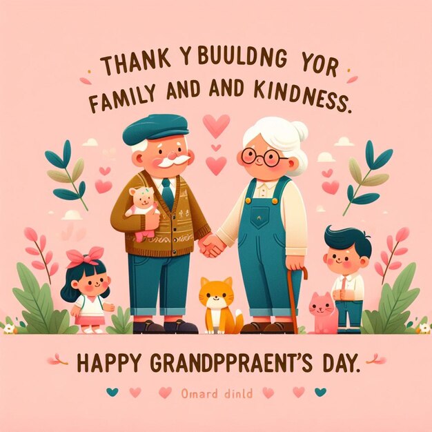 Free Photo Happy Grandparents Day Celebration