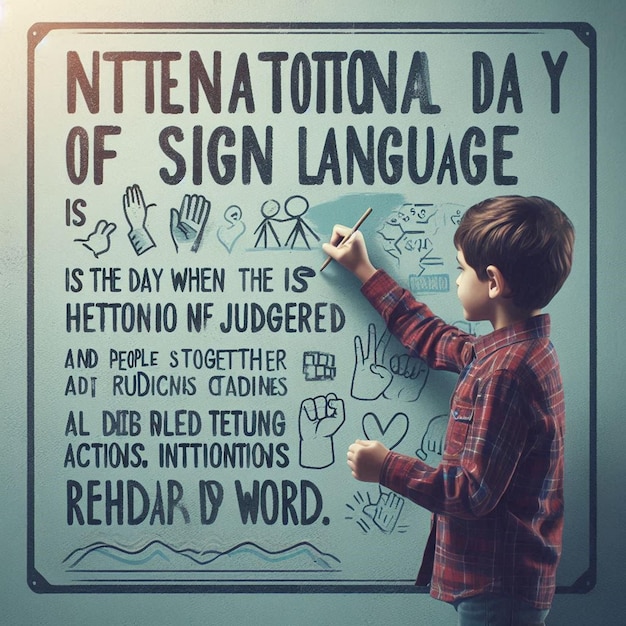 Free Photo Happy International Day Of Sign Language Celebration