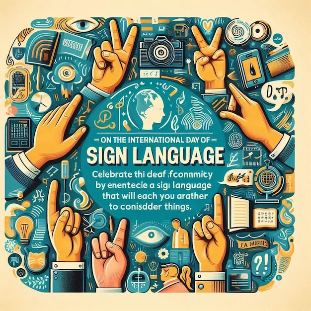 Free Photo Happy International Day Of Sign Language Celebration