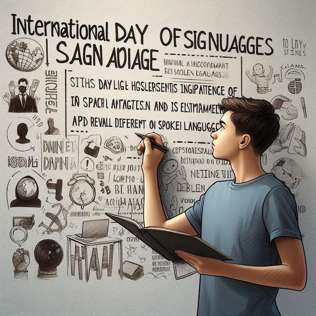 Free Photo Happy International Day Of Sign Language Celebration