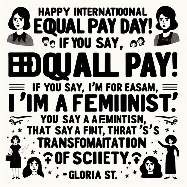 Photo free photo happy international equal pay day