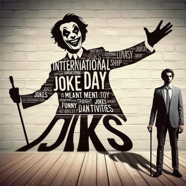 Free Photo Happy International Joke Day Celebration