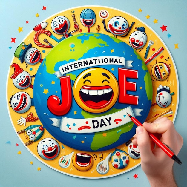 Free Photo Happy International Joke Day Celebration