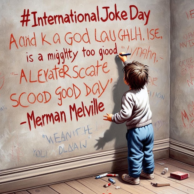 Free Photo Happy International Joke Day Celebration