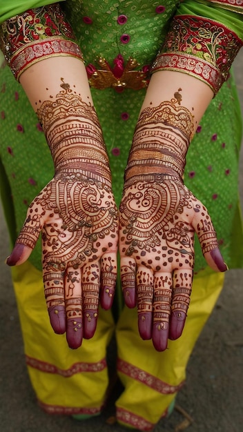 Photo free photo henna mehendi design indian pakistani asian bridel indian and arabic mehndi design