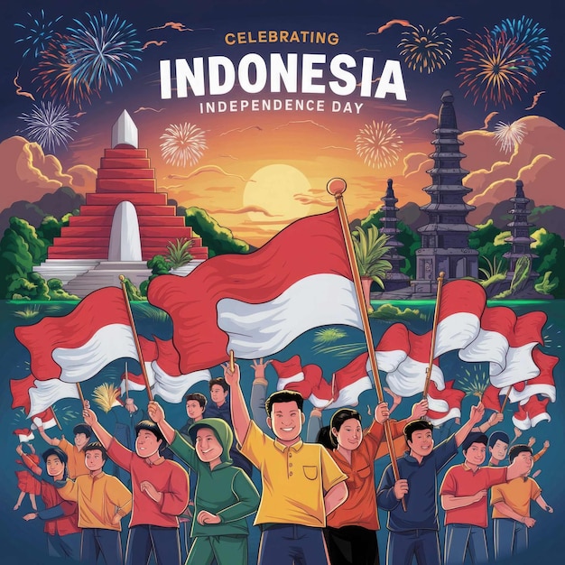 Free photo Indonesiaindependenceday