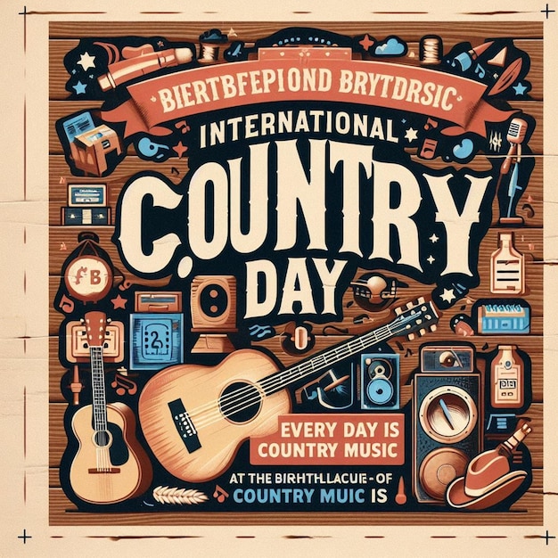 Free Photo International Country Music Day Celebration