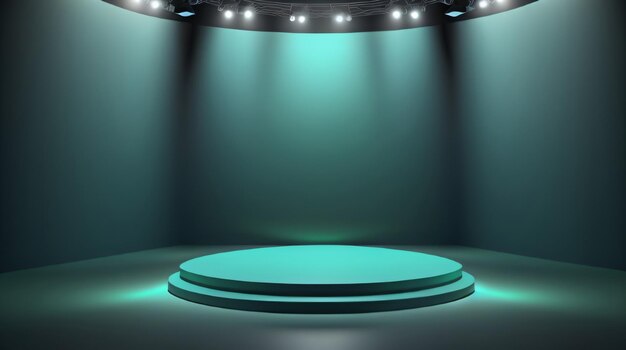 Free Photo minimal podium background vector 3d render Colorful render New cosmetic podium mockup