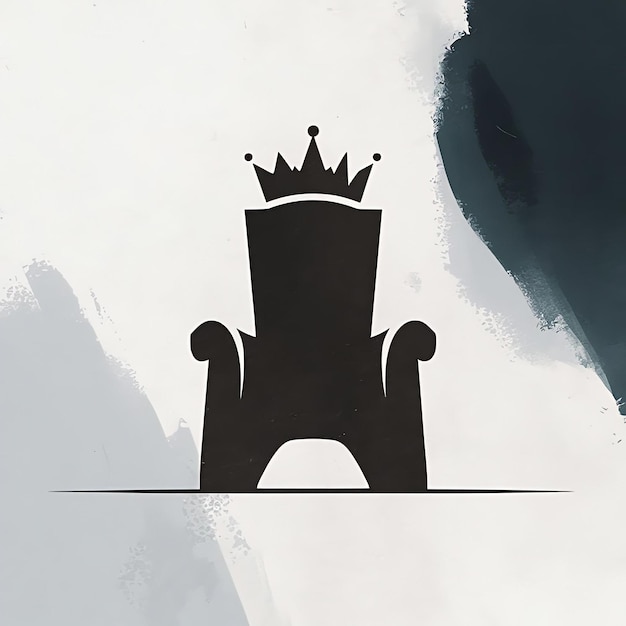 Free photo a minimalist throne logo design