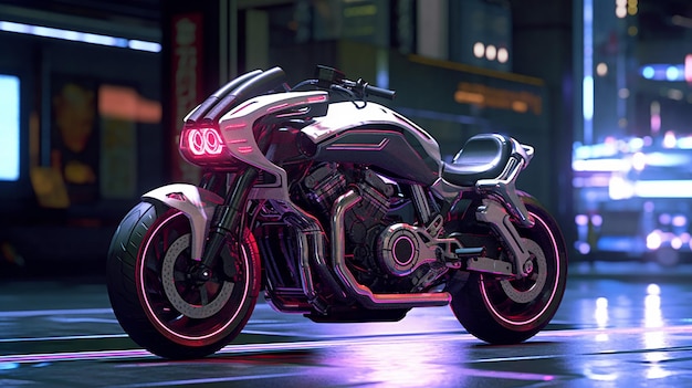 a free photo of neon bike