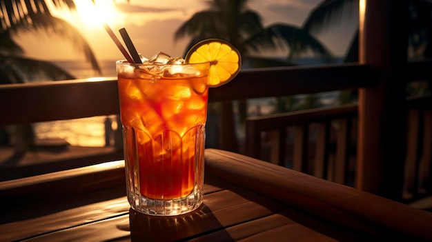 Free Photo of Summer Drinks in a Beautiful table