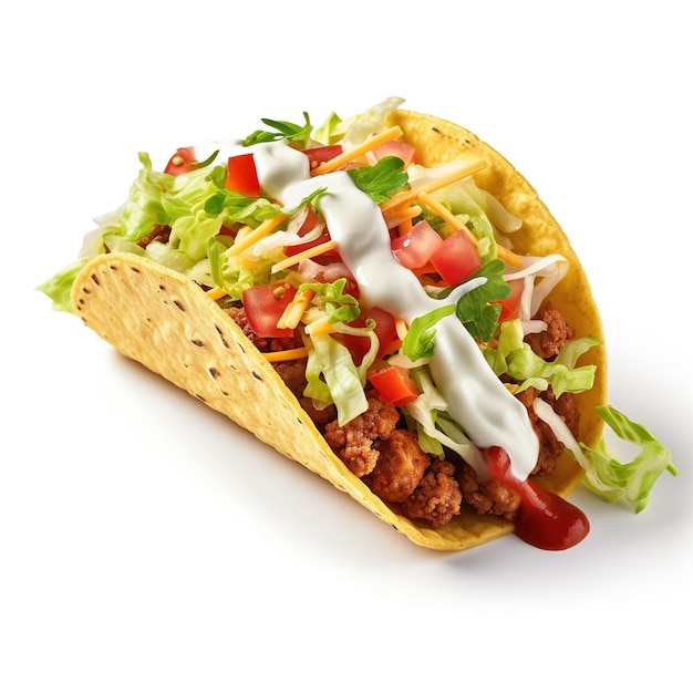 Free Photo taco isolated on white background