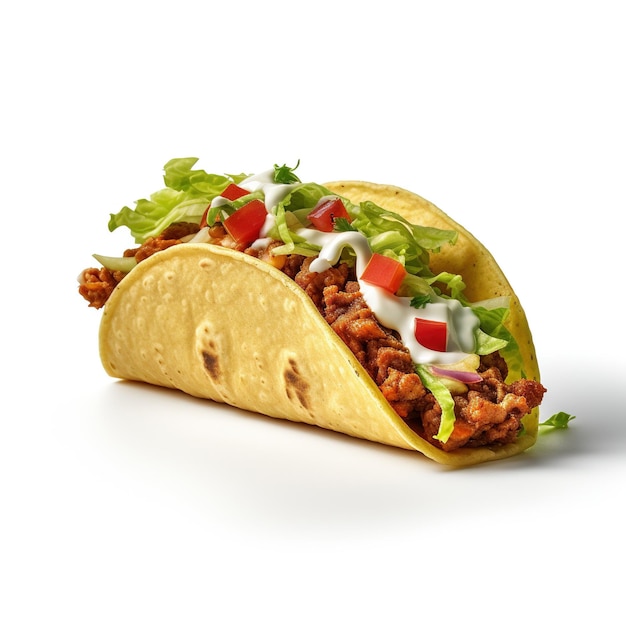 Free Photo taco isolated on white background