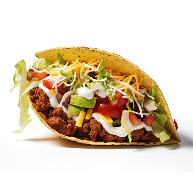 Free Photo taco isolated on white background