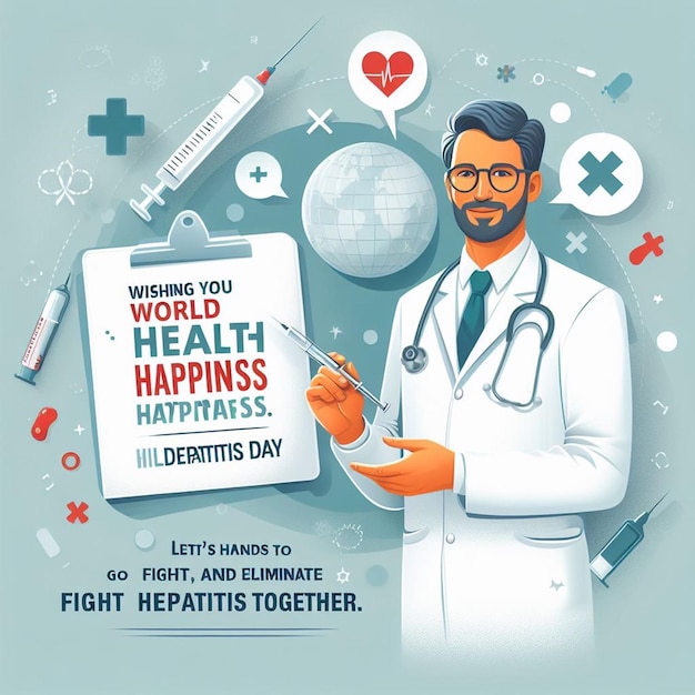 Free Photo World Hepatitis Day Poster