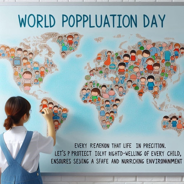 Photo free photo world population day celebration