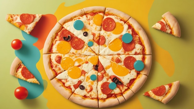 Free pizza Photo by Generative AI image