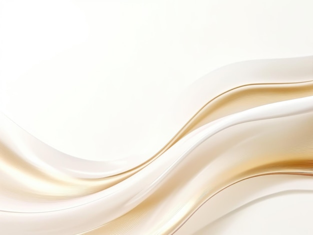 Free plain white background with gold wave