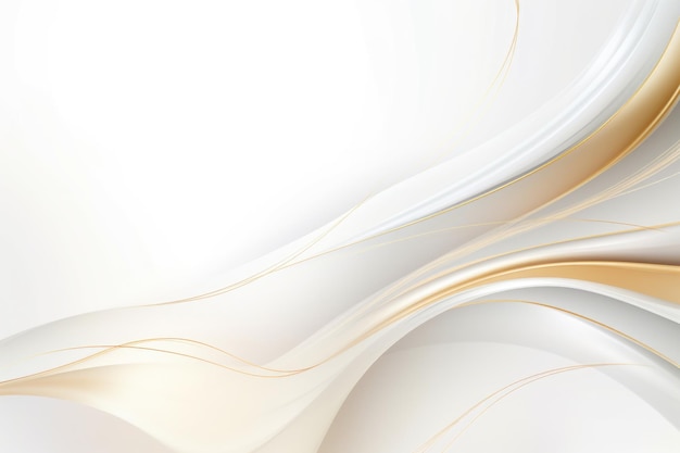 Free plain white background with gold wave