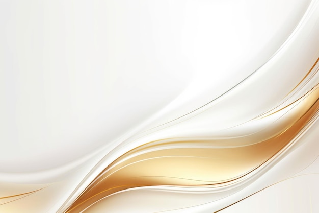 Free plain white background with gold wave