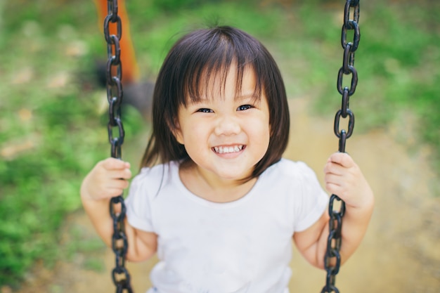 Free play in the playground for baby and toddler